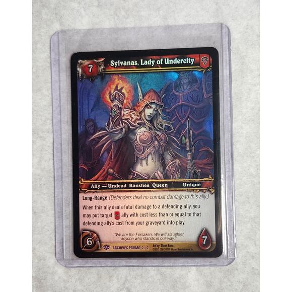 Sylvanas, Lady Of Undercity Holo TCG World of Warcraft 2011 NM - Picture 2 of 3
